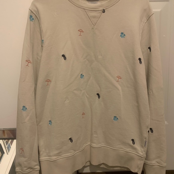 Jack and Jones keep it real sweater size L. Pineapples, umbrella, islands - Picture 11 of 13